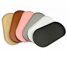 Bandeja Organizadora Multiuso 21,5cm Porta Joias Perfume Banheiro Quarto Decoração Moderna