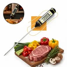 Termômetro Culinário Digital Espeto Inox Alimento Cozinha