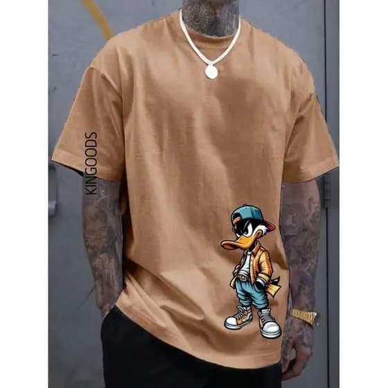 Camiseta Pato Estiloso Camisa Masculina Patolino 100% Algodão Premium Envio Imediato
