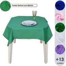 Kit Toalhas 1.0 x 1.0 Oxford para Mesa de Plástico com Bainha Festas e Buffet Aniversário