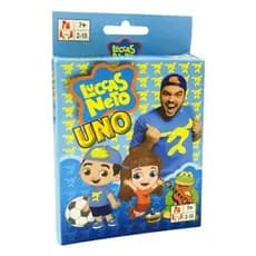 Jogos de cartões de Entretenimento caseiros  Baralho UNO Luccas Neto - Jogo de Cartas Diversão Familiar
