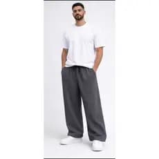 CALÇA MOLETOM  BAGGY GROSSA FLANELADA  RETA LARGA UNISSEX