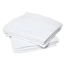 Pano De Chão Branco Alvejado Liso 40cm x 70cm