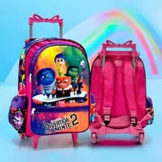 Mochila Rodinha Infantil Masculina Feminina Escolar Juvenil Reforçada - Envio Imediato menina