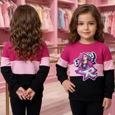 blusa emilly vick / meninas dos rosas femenina criança infantil fiel a cor do anuncio tamanho 2,4,6,8,10 tecido anaruga.