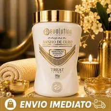 Máscara Capilar Banho de Ouro Evolution 1Kg Hidratação Profunda