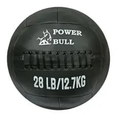 Wall Ball 12,7kg Power Bull – Bola de Peso em Couro Ecológico para Treino e CrossFit (28lbs)