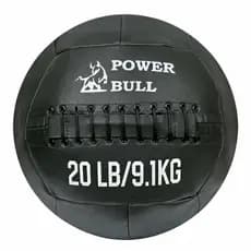 Wall Ball 9,1kg (20 libras) – Medicine Ball de Peso em Couro Eco para Treino Funcional e Cross fit