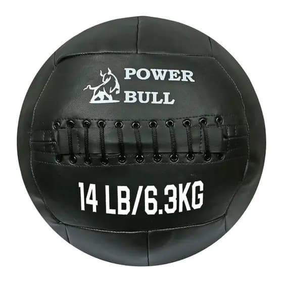 Kit 2 unidades Wall Ball Couro Eco Medicine Funcional 6,3 e 10kg - Power Bull