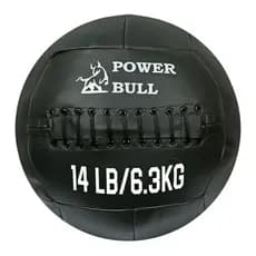 Kit 2 unidades Wall Ball Couro Eco Medicine Funcional 6,3 e 10kg - Power Bull