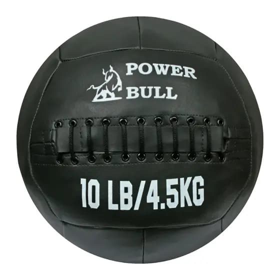 Wall Ball 4,5KG Medicine Ball de Peso em Couro Eco para Treino Funcional e Cross 10lbs