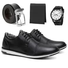 Kit Sapato Sapatênis Masculino Social Oxford Estiloso Confortável Direto Da Fábrica Promoção