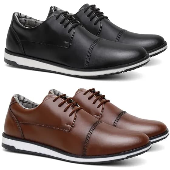 Kit Sapato Social Masculino Oxford dia a dia Promoção Dia dos Pais