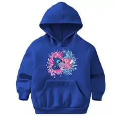 Moletom Blusa de Frio Casaco Infantil Juvenil Menina Estampado Stitch Escola 2 ao 16 Várias Cores