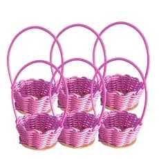 Kit 12 Cesta de Presente Natal Cesta de páscoa Namorados Rosa