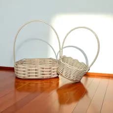 Kit 12 Cestas 6 Oval 19x13 + 6 Redonda de 10 cm Cesta de natal presente cesta cosméticos