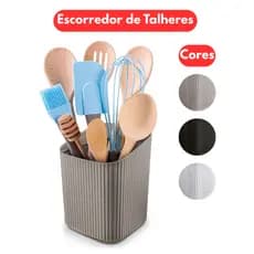 Escorredor de Talheres com Divisória - Porta Talheres Cozinha Organizador Moderno com Drenagem