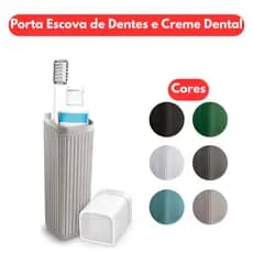 Acessório Viagem Porta Escova de Dentes e Creme Dental - Organizador Prático e Moderno