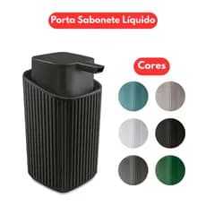 Porta Sabonete Líquido 0,4 litros (400ml) - Design moderno com praticidade estilo organização e elegância