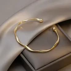 Pulseira De Moda Ins Nova Feminina Simples design De Ondulação Elegante Para Namoradas