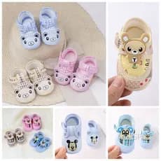 Design Animal Bonito Calçado De Bebê Com Sola Antiderrapante , Perfeito Para Bebês Aprendendo A Caminhar