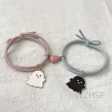 Conjunto De Pulseiras Magnéticas Fantasma , Presentes Para Namorada E Bestie , Jóias De Abertura Ajustável halloween