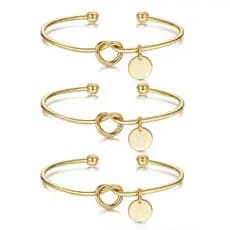 Pulseira Simples Com Nó 26 Letras/Pulseiras De Presente De Dama De Honra , Presentes Para Namoradas , Casal .