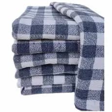 Kit Pano de Chão Xadrez Saco Reforçado Premium Alta Absorção 45x68