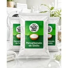Percarbonato De Sódio 3kg 2kg e 1kg 500gr 100% PURO Alvejante Tira Manchas Roupa Branca Preta e Colorida Limpa Tênis