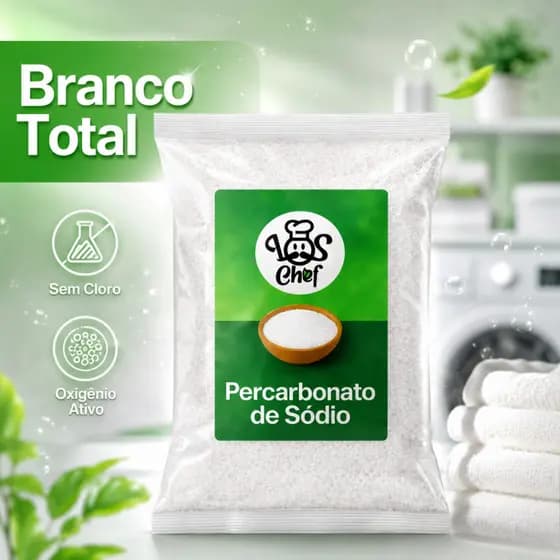 Percarbonato, Plus 1kg Alto Poder de Limpeza