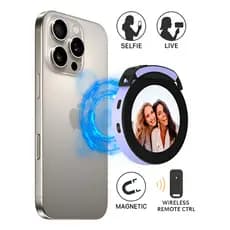 Tela Magnética Monitor Para Celular Sem Fio Smartphone Selfie Vlog Gravação Live Commerce HD