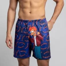 Pijama Samba Canção Estampado Desenho Animado Conforto e Estilo para Dormir Relaxar Moda Masculina
