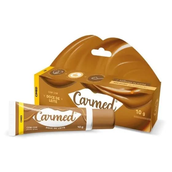 Carmed Labial Doce de Leite Com Cor 10g Cimed Coleção Docinhos Unidade