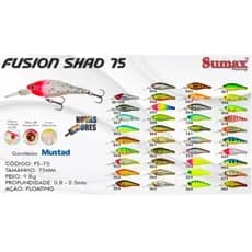 Isca Artificial Sumax Fusion Shad 75