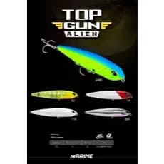 Isca Artificial Marine Top Gun Alien 130 Superfície 13cm e 33g.