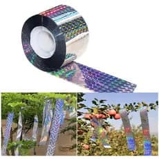 Fita Refletiva Holográfica Espanta Pássaros Protege Suas Plantações, Varandas, Flores, Frutas e Hortas 45 Metros BOM1318