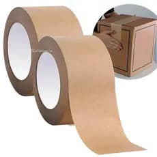 Kit 2 Fitas Kraft Marrom 48mm x 20m com Alta Aderência e Resistência – BOM1348
