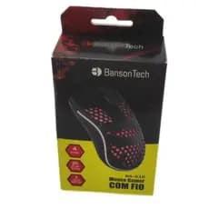 Mouse Gamer com Fio BS 828 RGB LED Color Óptico 1200 dpi