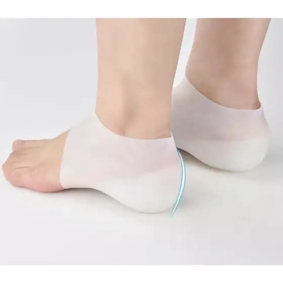 Meia De Silicone Em Gel Para Esporão No Calcanhar Com Aumento De Altura Invisível 3cmF-381