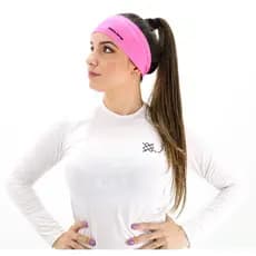 Testeira HeadBand Rosa Liso HUPI