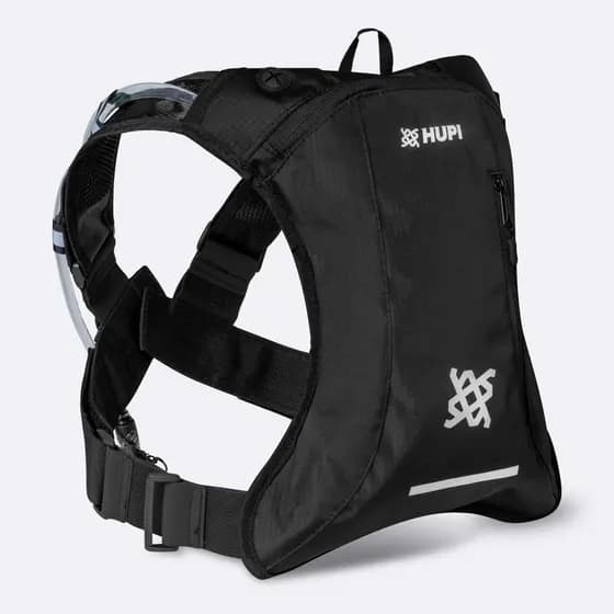 Mochila de Hidratação HUPI HUWE Lite Preto com Refil para Ciclismo e Corrida