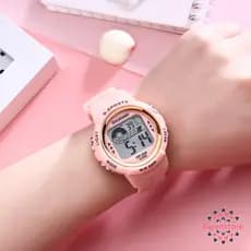 Relógios femininos a prova d água de silicone digital led esportivas originais 2021 lindos com caixa S-608