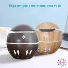 Mini Umidificador Aromatizador Ambientes USB Tipo Madeira - Pronta Entrega