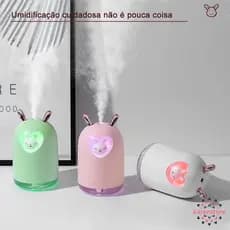 Aparelho Purificador Umidificador De Ar Portátil USB Aroma terapia Luz Led difusor aromaterapia