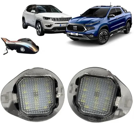 Luz Cortesia Retrovisor Led Original Jeep Compass / Commander - Fiat Toro - Rampage