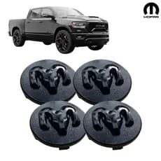 Jogo Calotas Centro de Roda Original 60mm Mopar Ram Rampage / Dodge Ram 1500 / 2500 / 3500 2019 - 2025