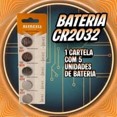 Alfacell CR2032 com 1, 2 ou 3 cartelas  Escolha sua Quantidade