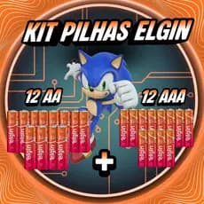 Elgin 12 AA  Normal + 12 AAA Palito ou Escolha sua Quantidade