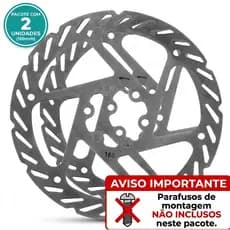 Par de Disco de Freio 160mm Rotor para Freio Hidráulico ou Mecânico Sem Parafusos