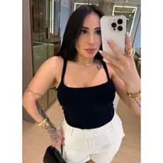 Body Feminino Alcinha Canelado Premium com Forro Bory Alça Fina Várias Cores